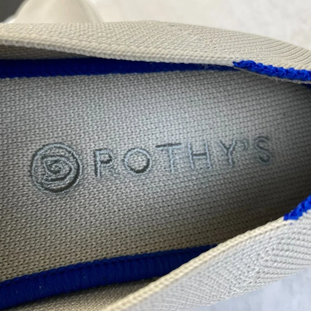 Rothy's The‎ Original Slip On Women's Sneakers, Size 9, Low Top, Flat,Tan,Preppy